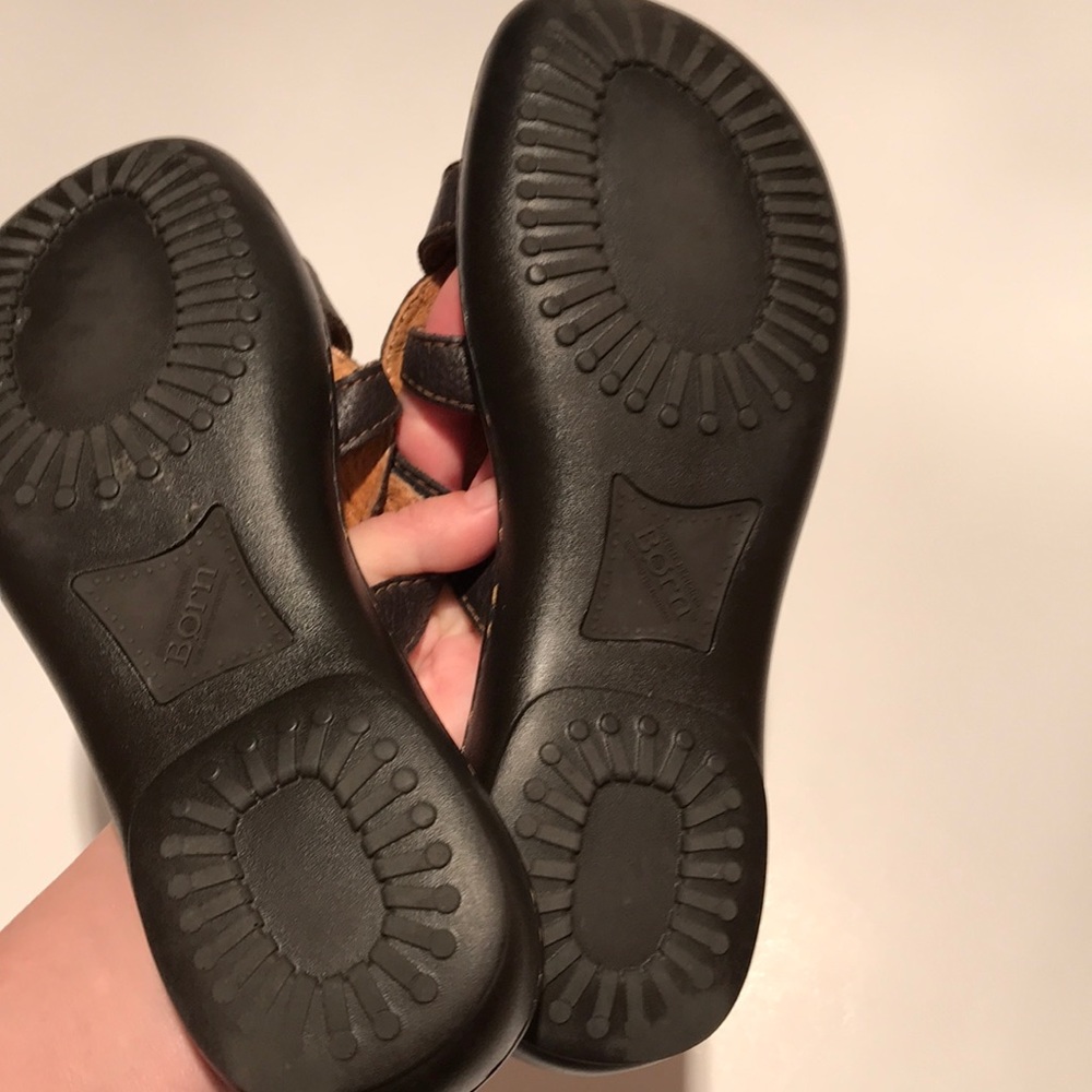BORN sandals brown thong casual 6 shoes - Picture 7 of 10